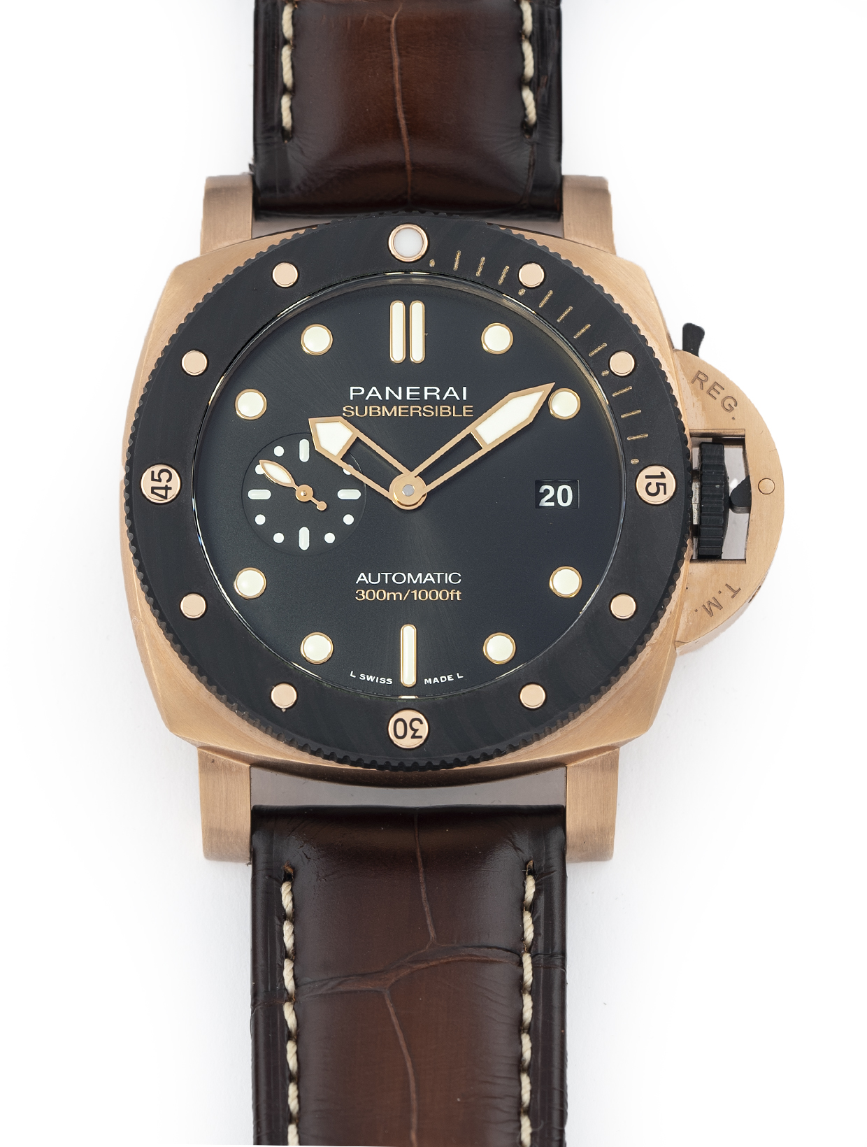 Panerai Luminor Submersible Goldtech OroCarbo Carbotech 18k Rose Gold Limited Edition 500 Pieces PAM 1070