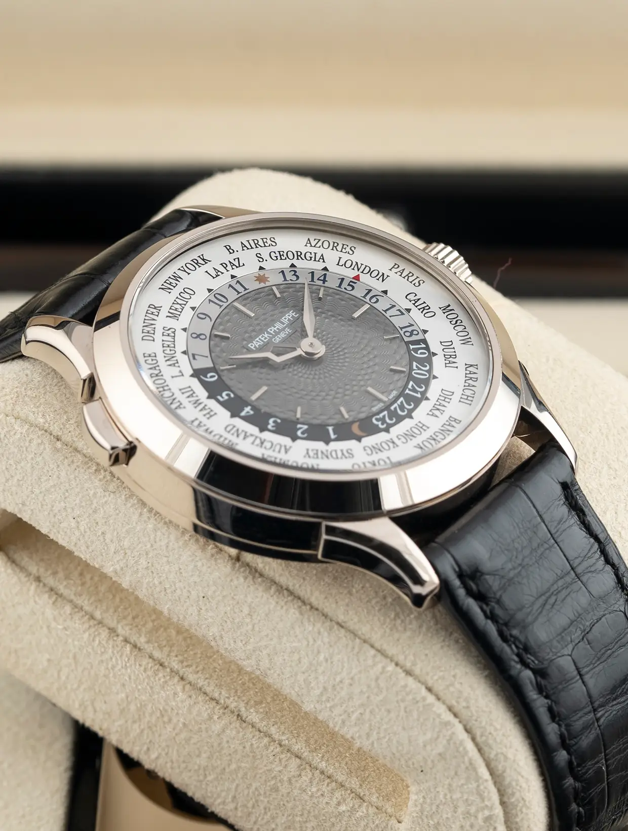 Patek Philippe World Time 38.5MM 5230G-001 18K WHITE GOLD