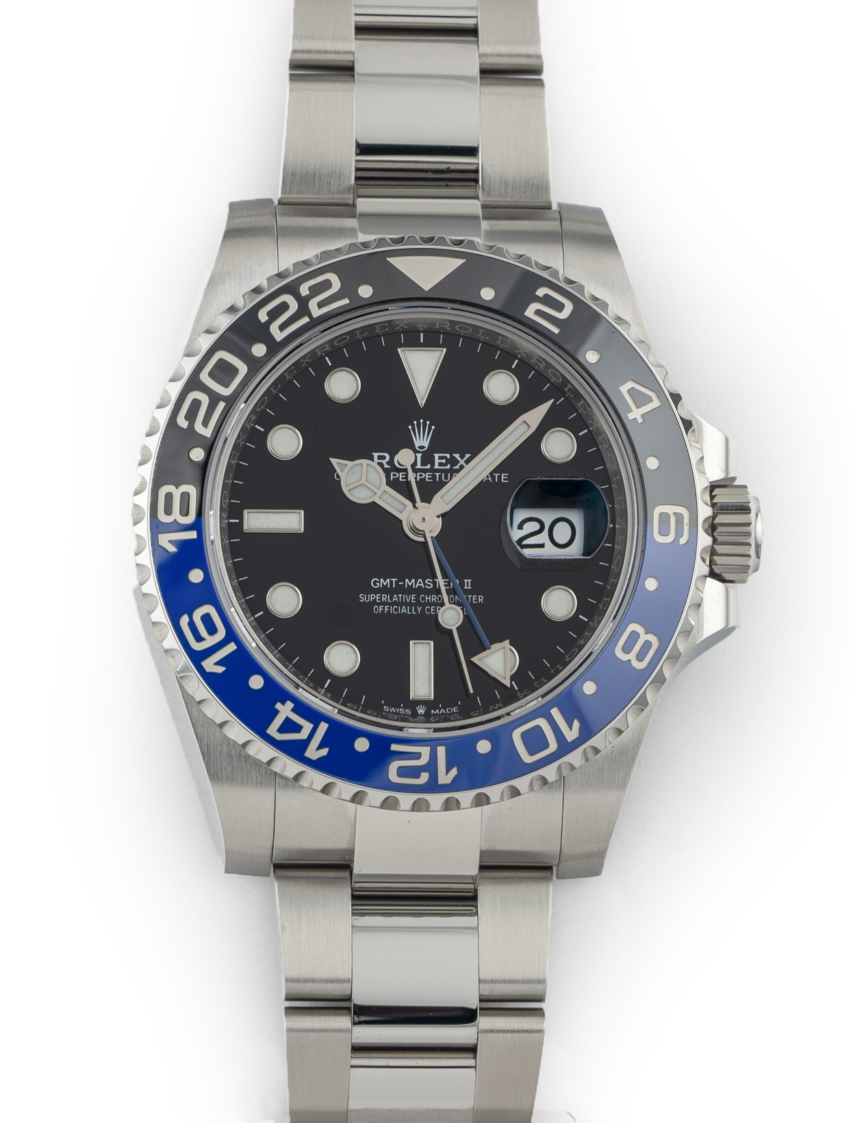 The Basics & Layout Rolex GMT-Master II Batman Stainless Oyster Bracelet Black N Blue Ceramic Bezel - Brand New Sept 2022