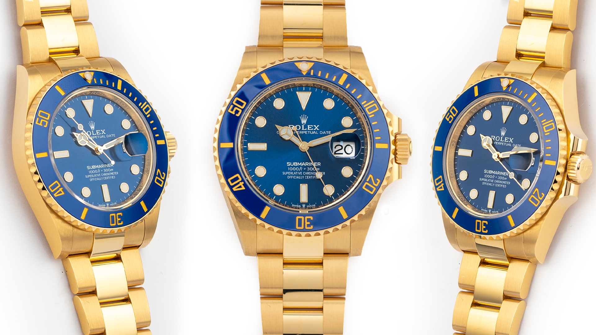 Rolex Submariner Date 41mm Blue Dial 2021 Yellow Gold 126618LB Cover