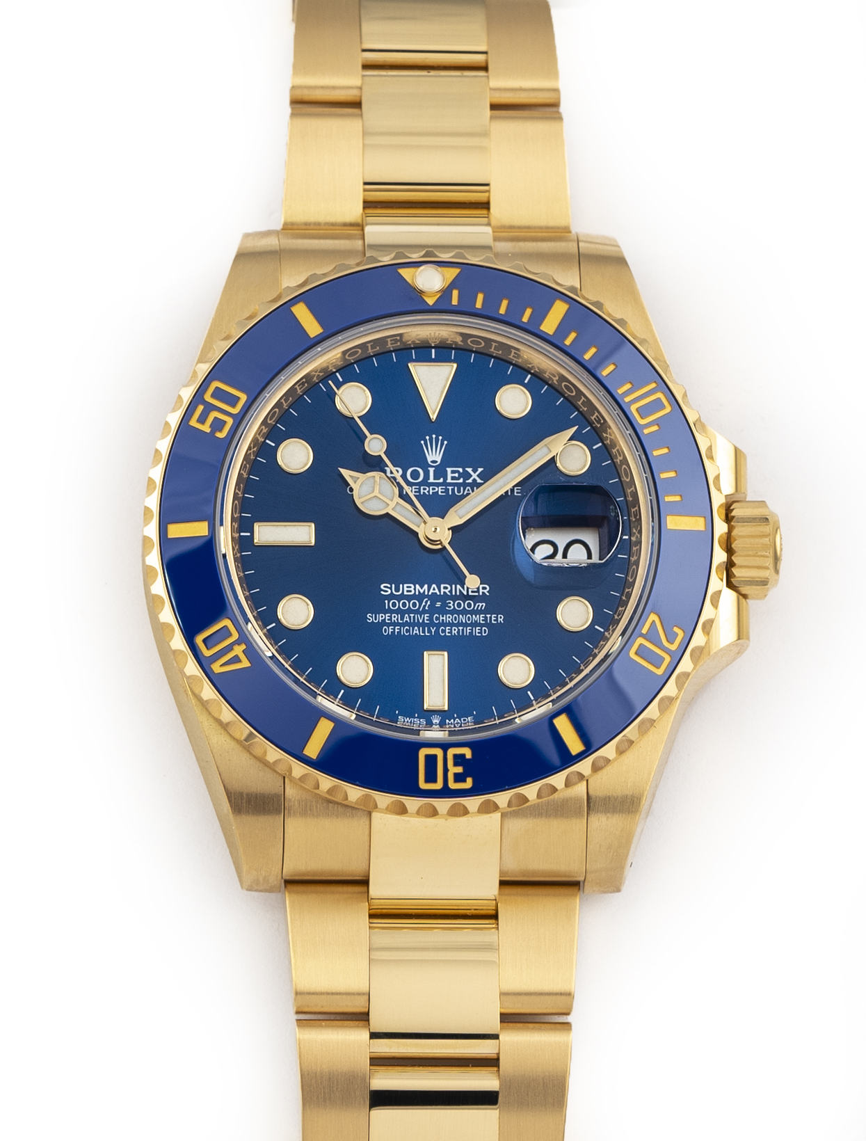 Rolex Submariner Date 41mm Blue Dial Yellow Gold 126618LB