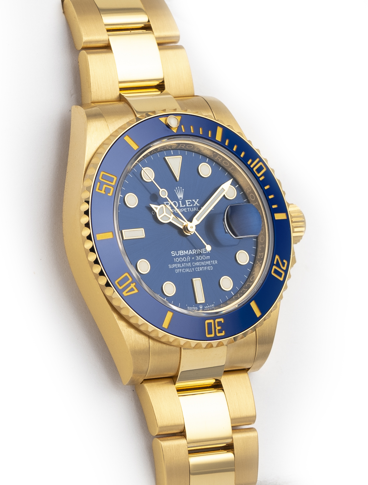 Rolex Submariner Date 41mm Blue Dial Yellow Gold 126618LB