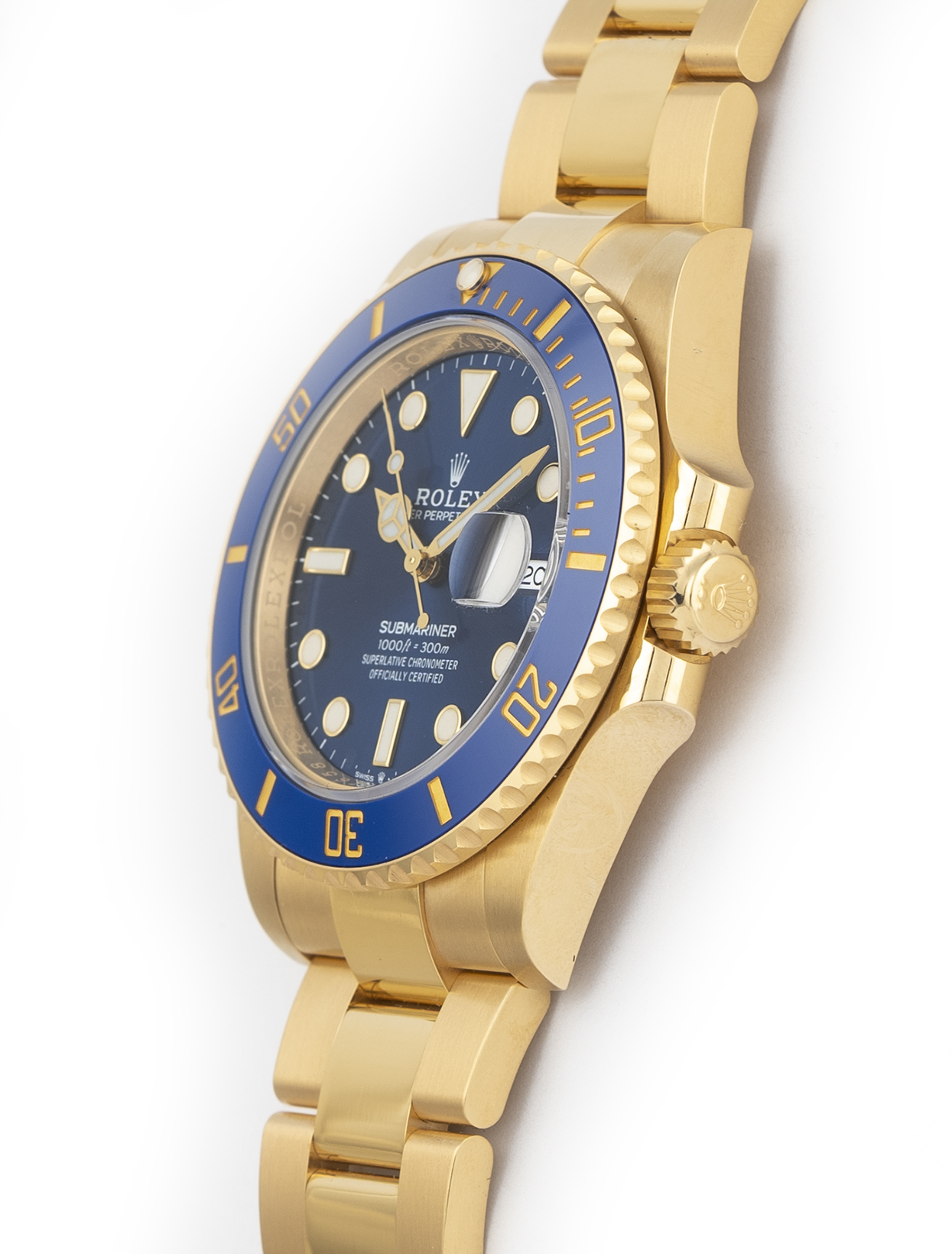 Rolex Submariner Date 41mm Blue Dial Yellow Gold 126618LB