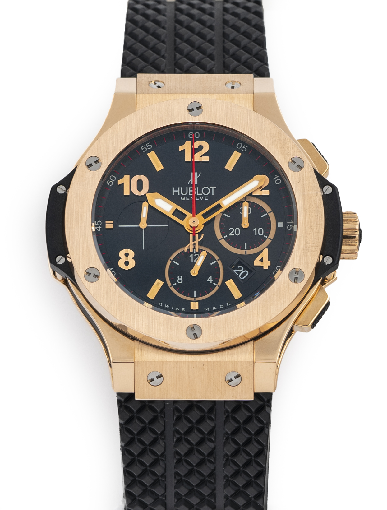 Hublot Big Bang 18K Rose Gold 44mm Chronograph Matte Black Dial