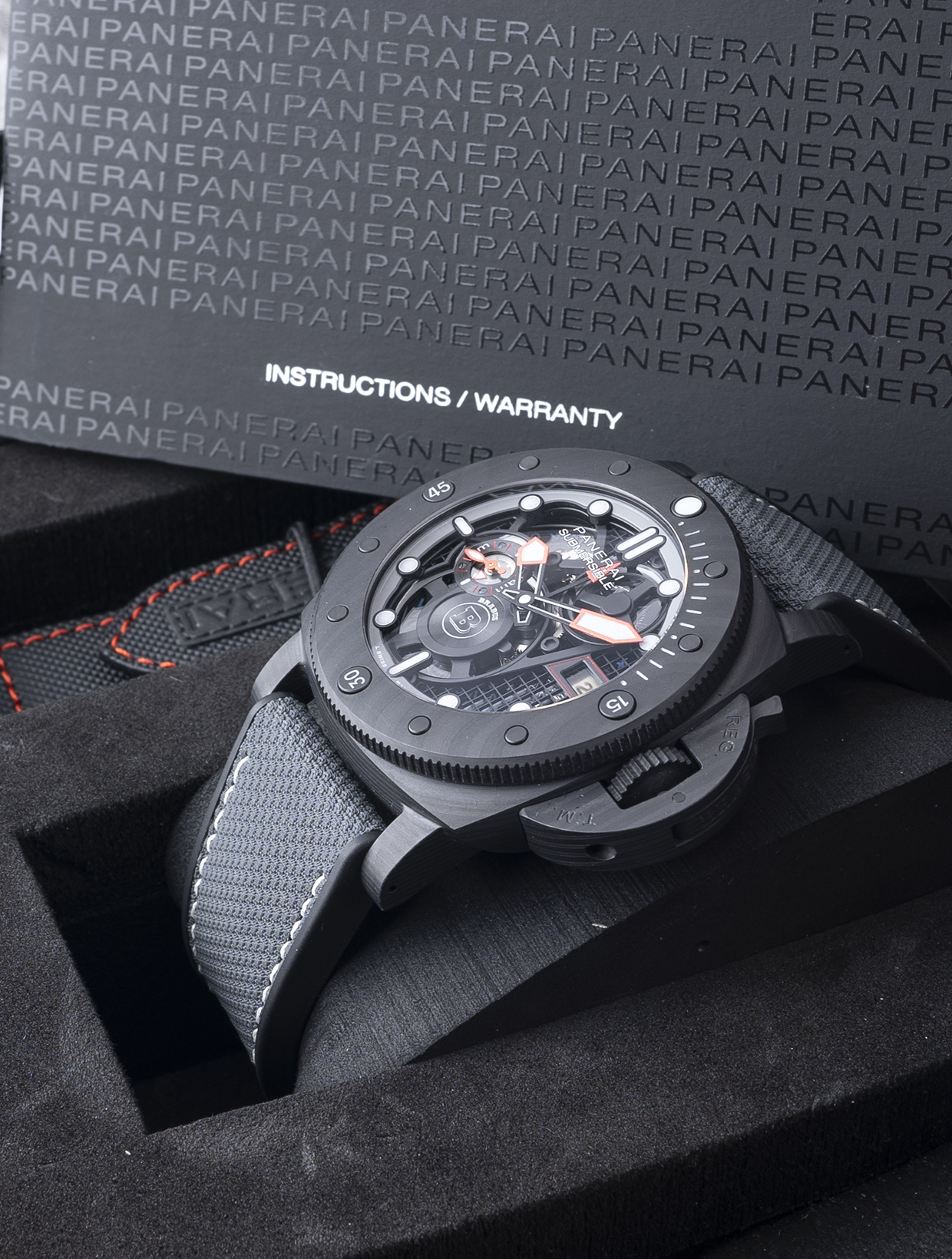 Panerai Submersible Brabus 'Black Ops' 47 Carbotech Skeleton PAM01240