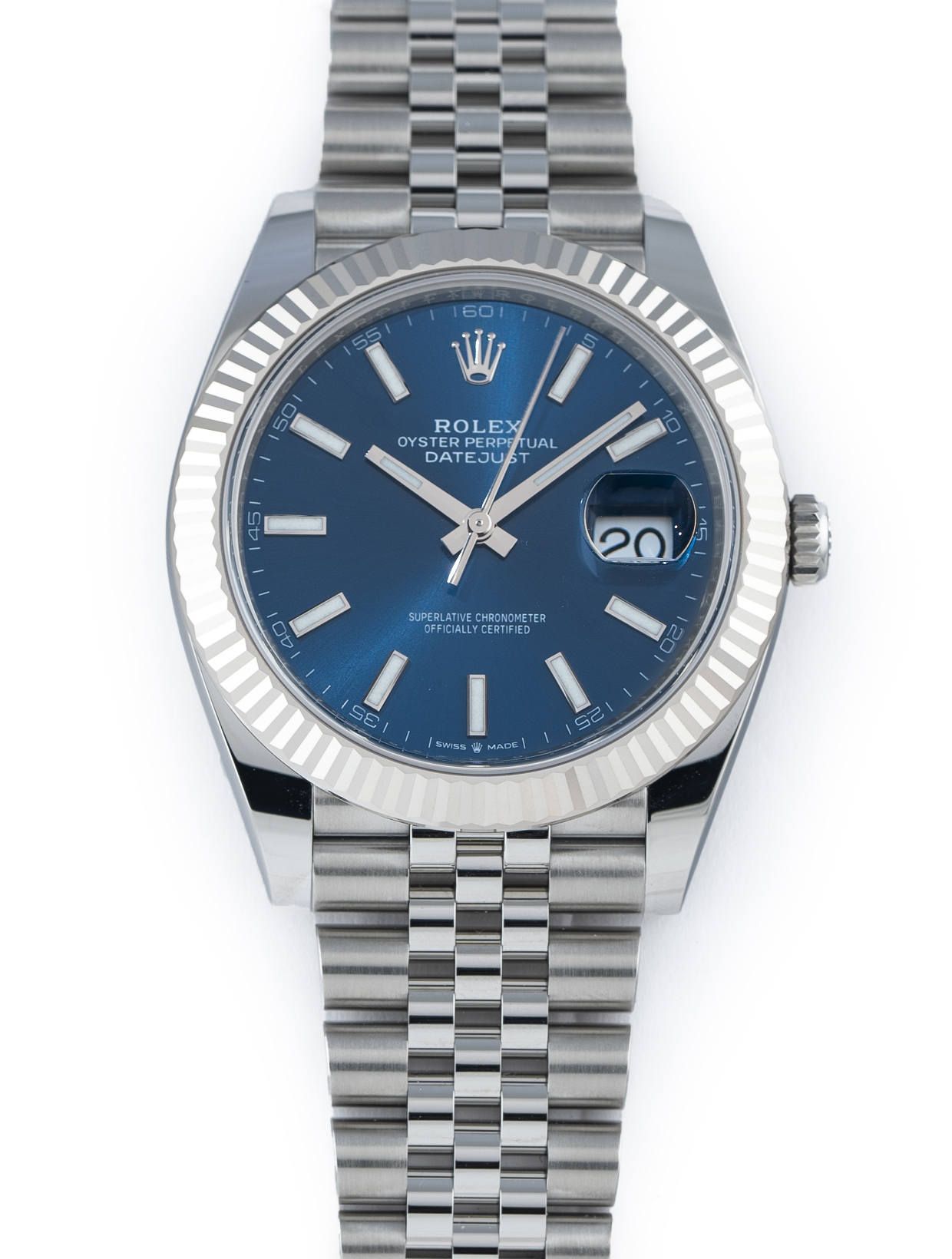 Rolex Datejust 41mm 126334 Blue Stainless Steel Jubilee