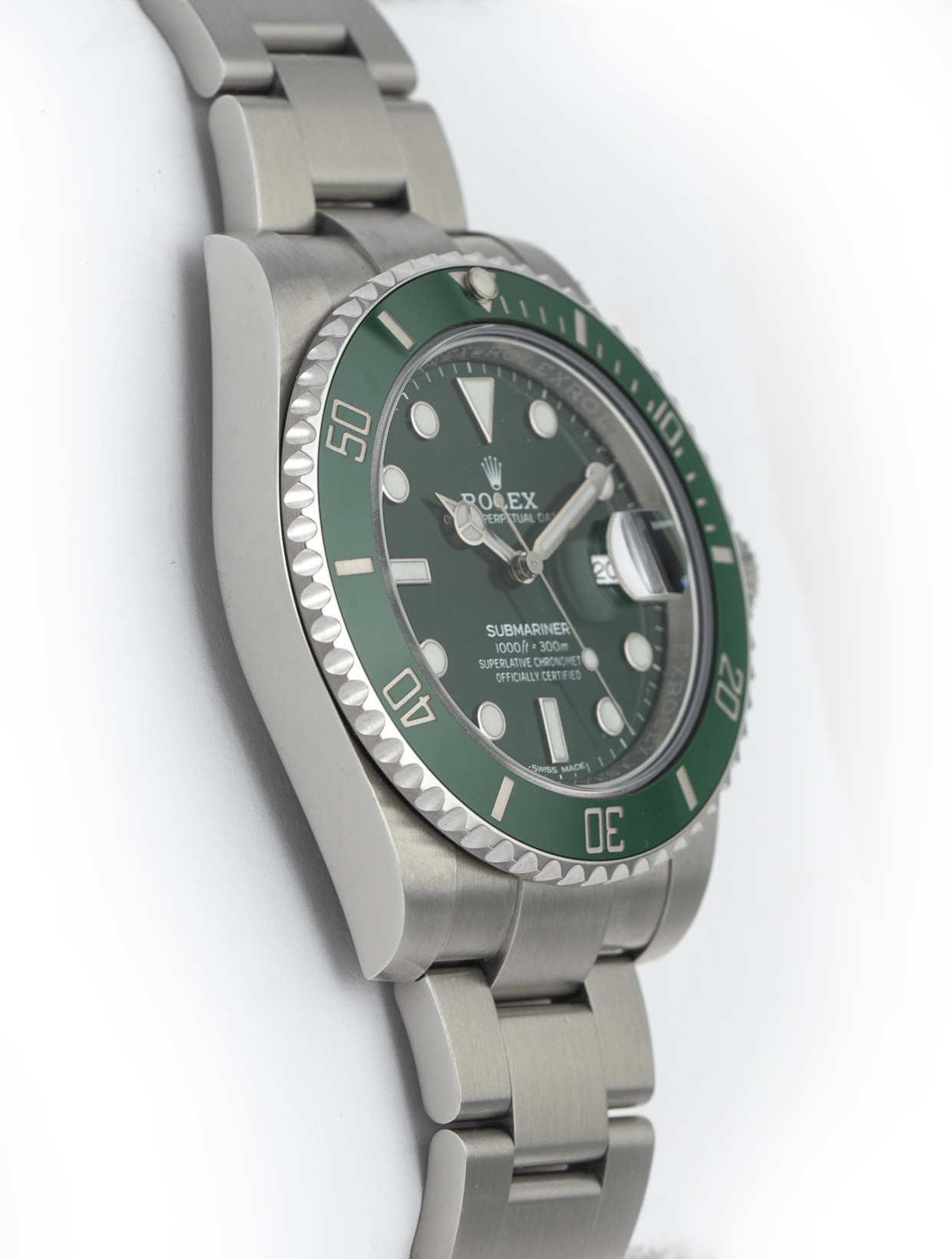 Rolex Submariner Date 40mm Stainless Steel Hulk Green Dial & Ceramic Bezel 116610LV