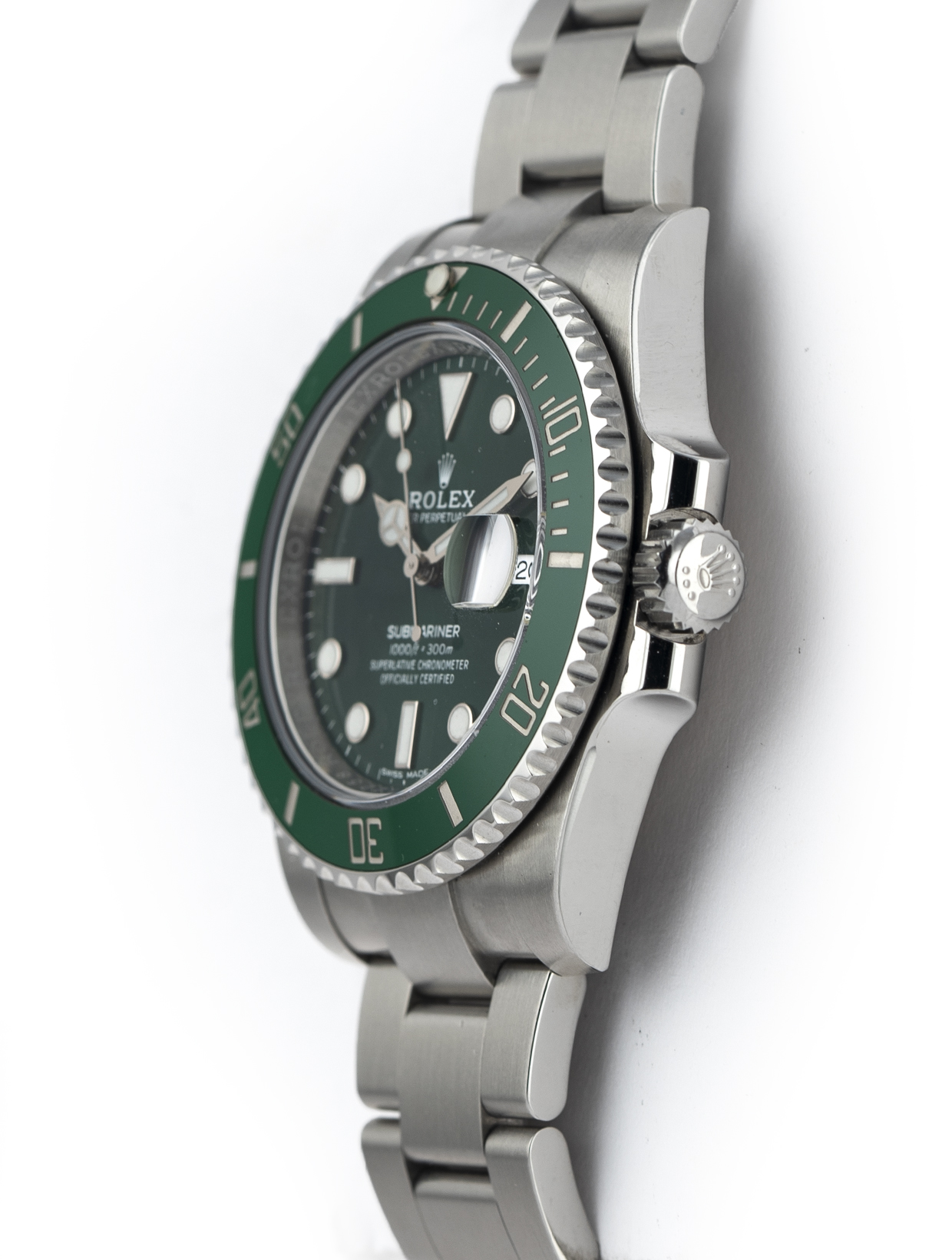 Rolex Submariner Date 40mm Stainless Steel Hulk Green Dial & Ceramic Bezel 116610LV