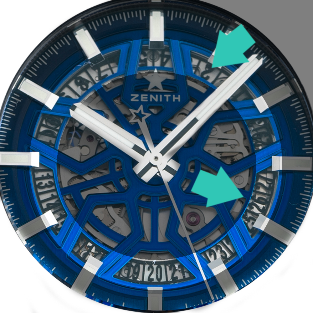 Skeletonized Dial with Standard Date Disc