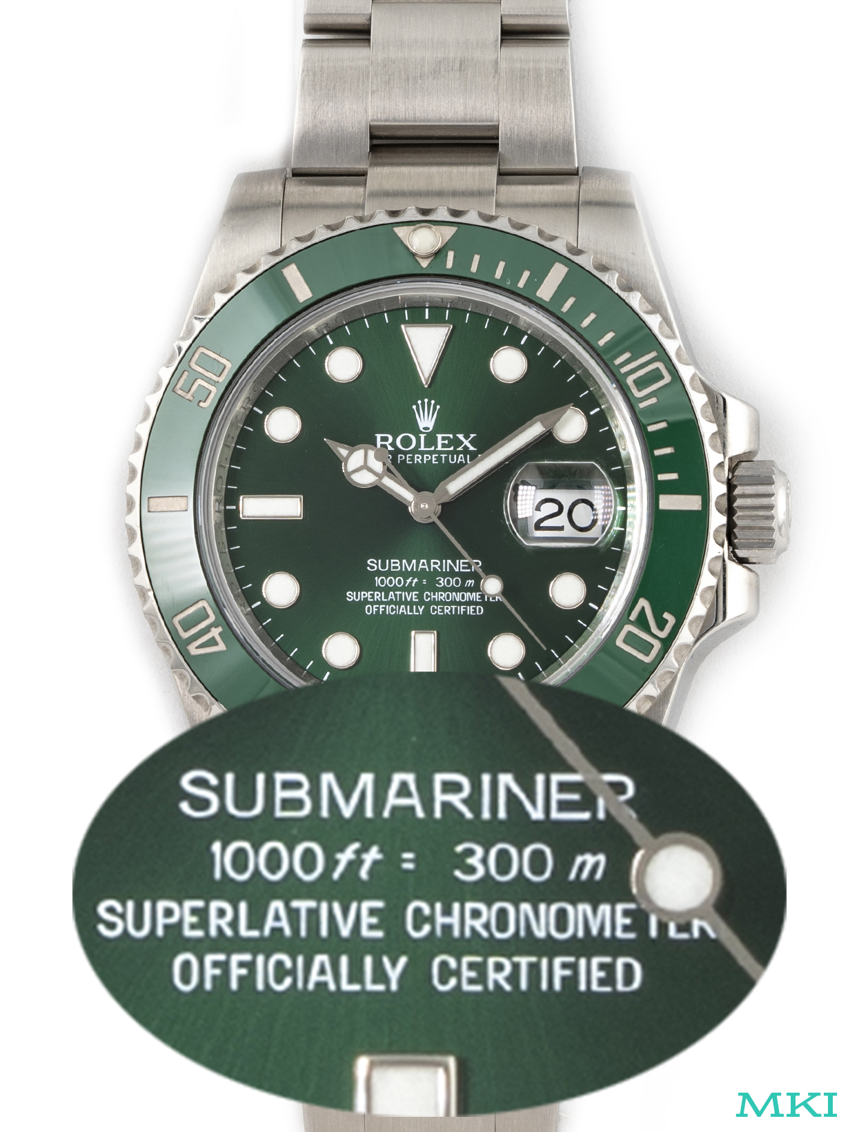 The Rolex Hulk 116610LV A Deep Dive Into Its Dial Variations - HULK MKI Dial