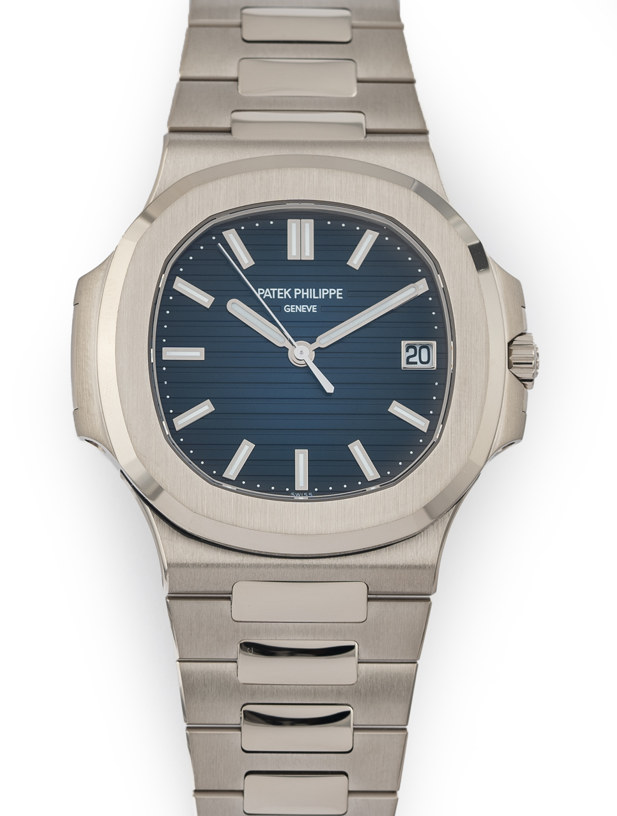 Patek Philippe Nautilus 41mm 18k White Gold 5811-1G Blue Dial