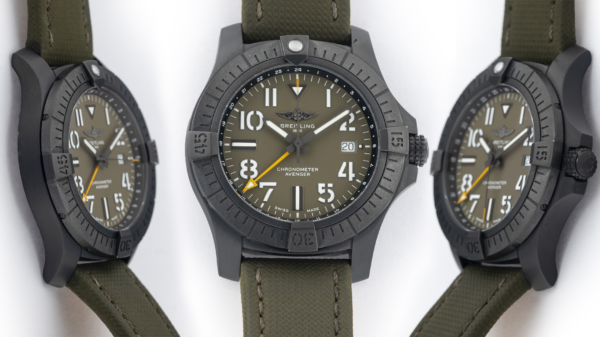 Breitling Avenger Automatic GMT 45mm Night Mission Green Military 45mm Green V323952A1L1X1 Capturing Insight