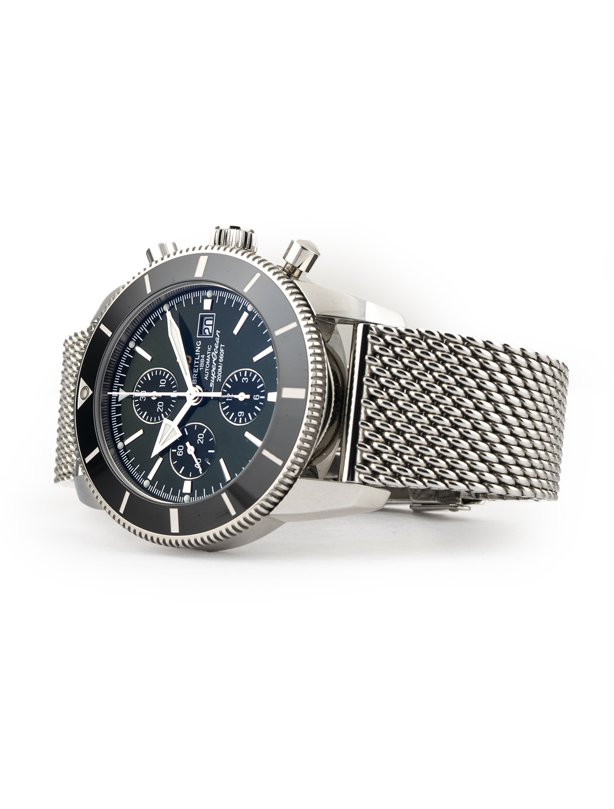 Breitling Superocean Heritage II 46 Chronograph Stainless Steel Green A133121A