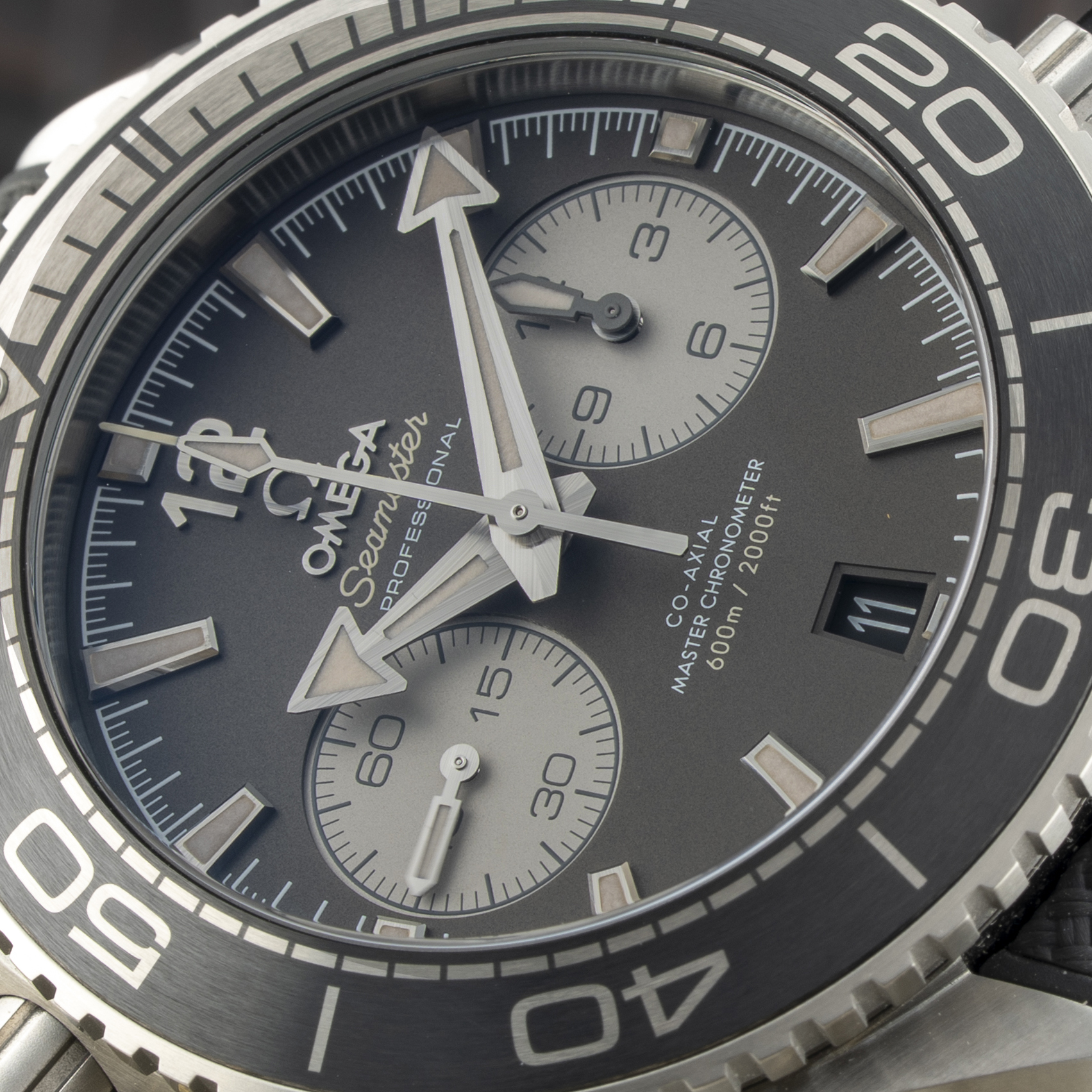 Omega Seamaster Planet Ocean Chronograph 600m grey 45.5 mm Ref 215.32.46.51.01.004